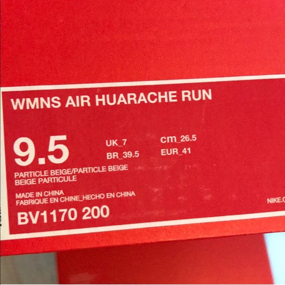 Nike Huarache Run Particle Beige Peach W AUTHENTIC - Picture 7 of 8